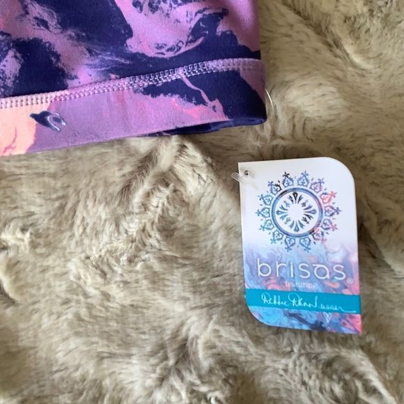 NWT Brisas Marble sports bra activewear athletic athleisure size large - Picture 6 of 10